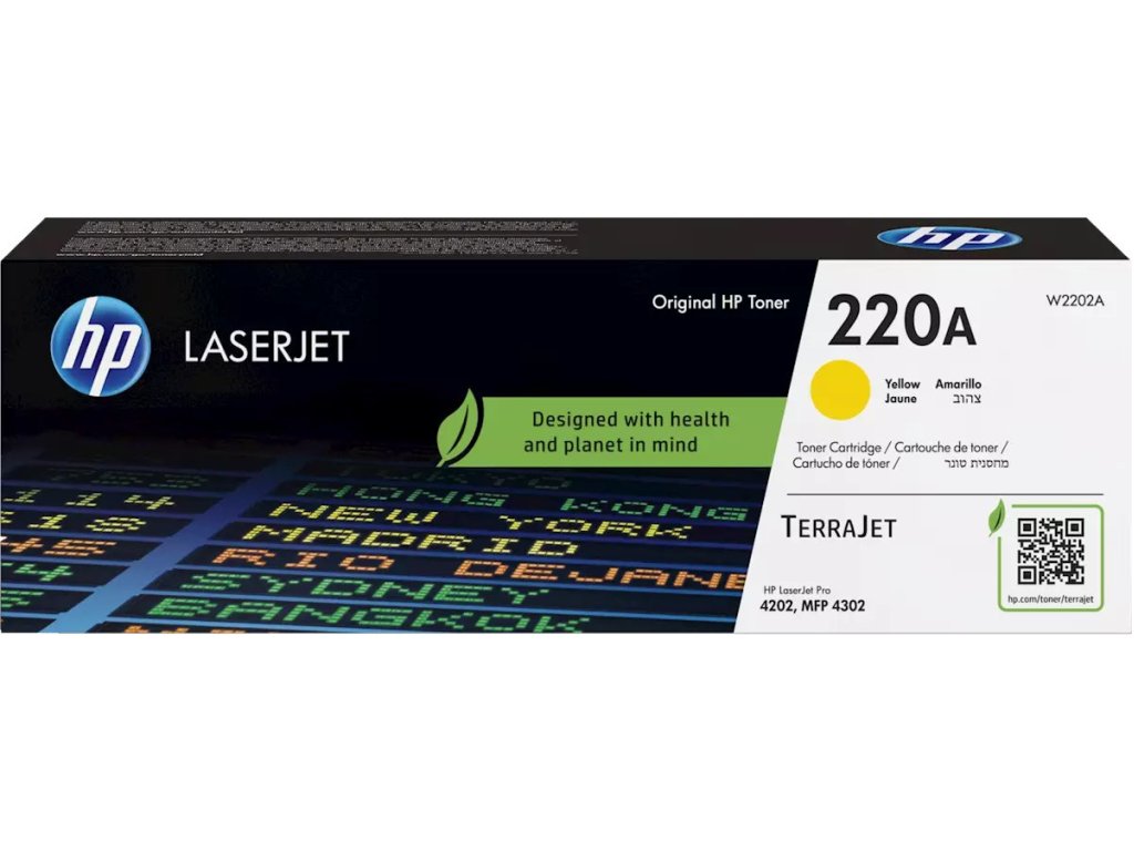 HP toner č. 220A, žlutá (W2202A)