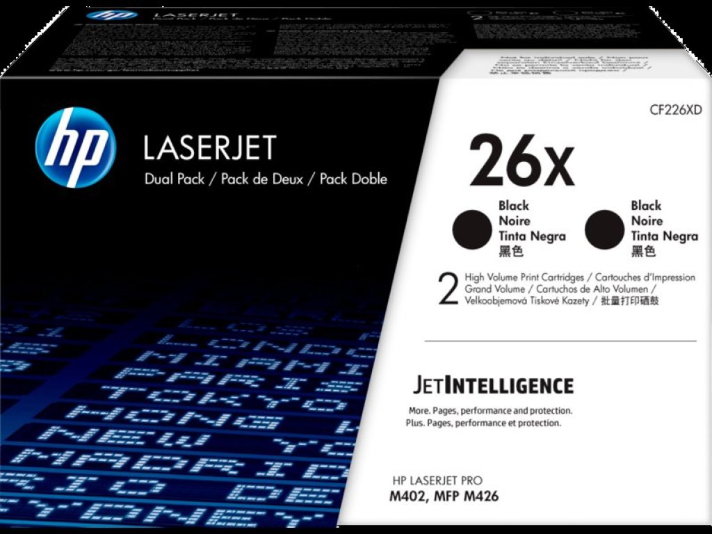 HP toner č. 26X, black (CF226XD)