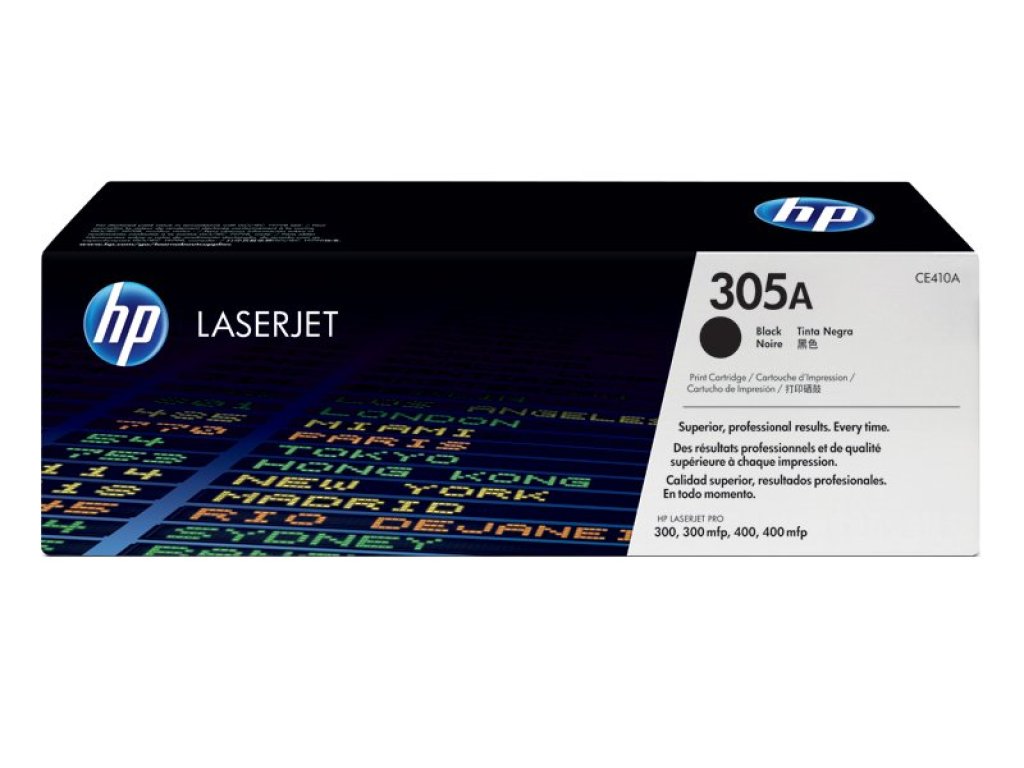 HP toner č. 305A, black (CE410A)