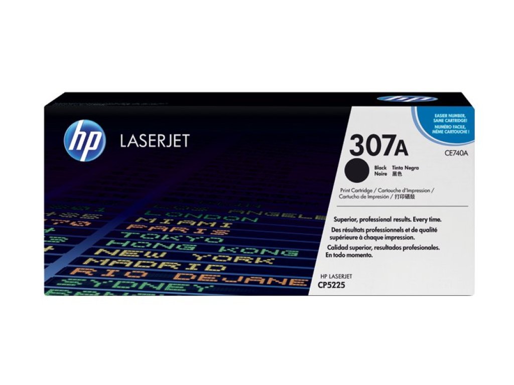 HP toner č. 307A, black (CE740A)