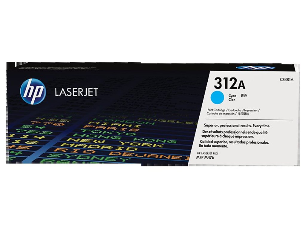 HP toner č. 312A, cyan (CF381A)