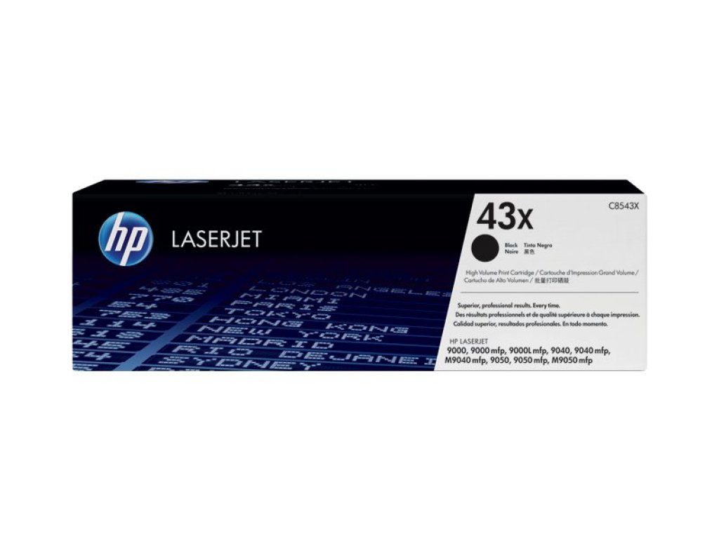 HP toner č. 43X, black (C8543X)