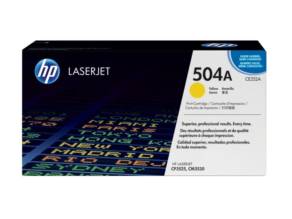 HP toner č. 504A, yellow (CE252A)