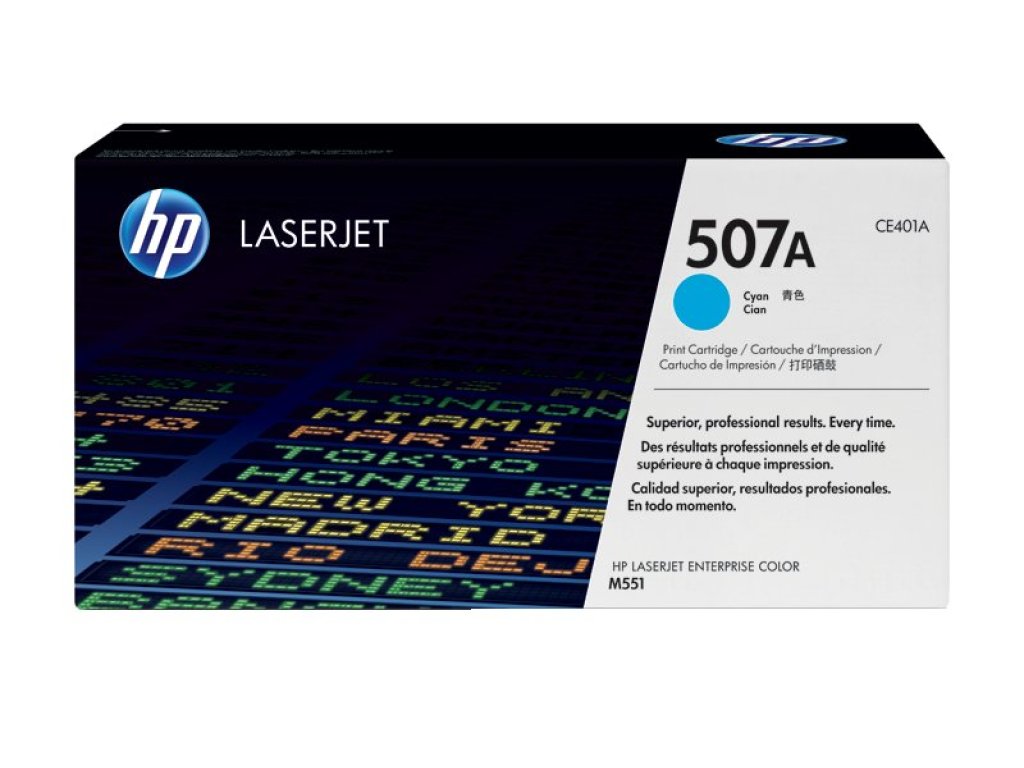 HP toner č. 507A, cyan (CE401A)