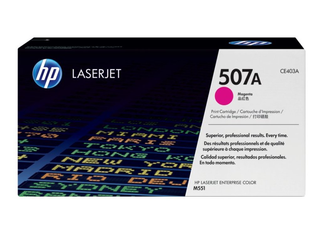 HP toner č. 507A, magenta (CE403A)