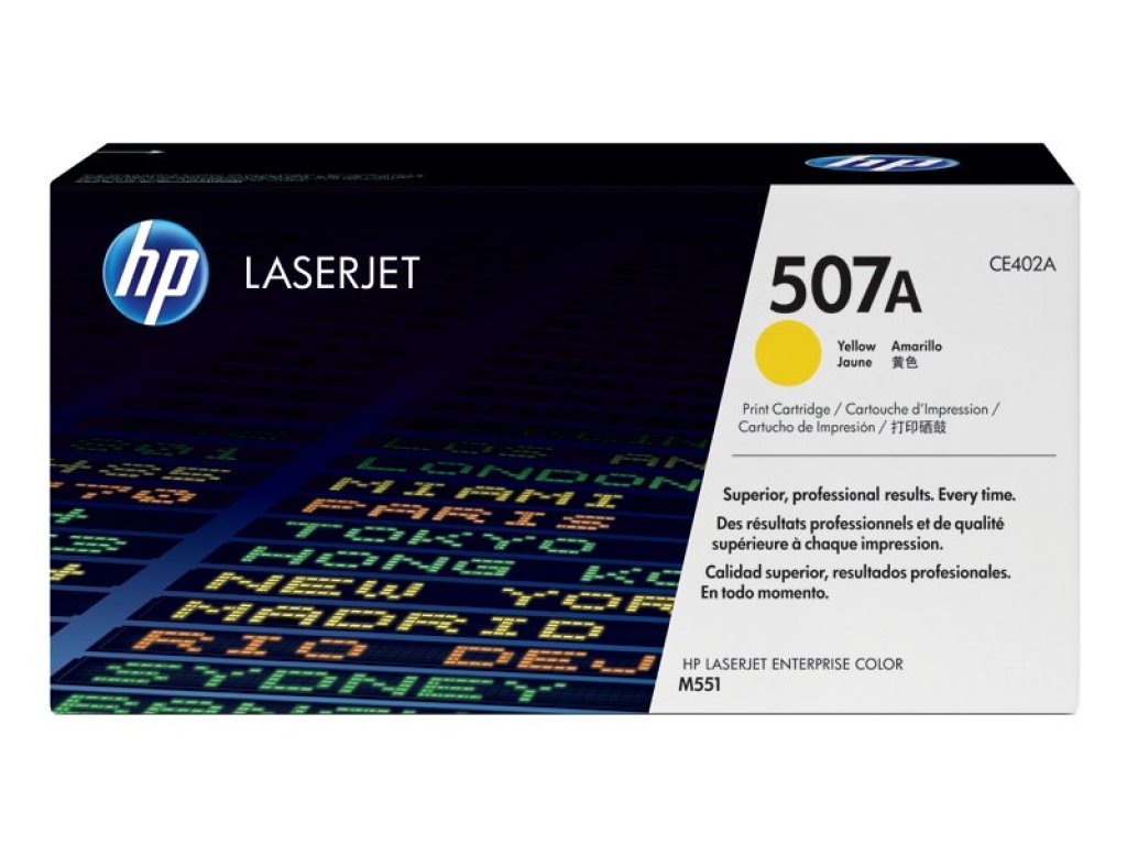 HP toner č. 507A, yellow (CE402A)