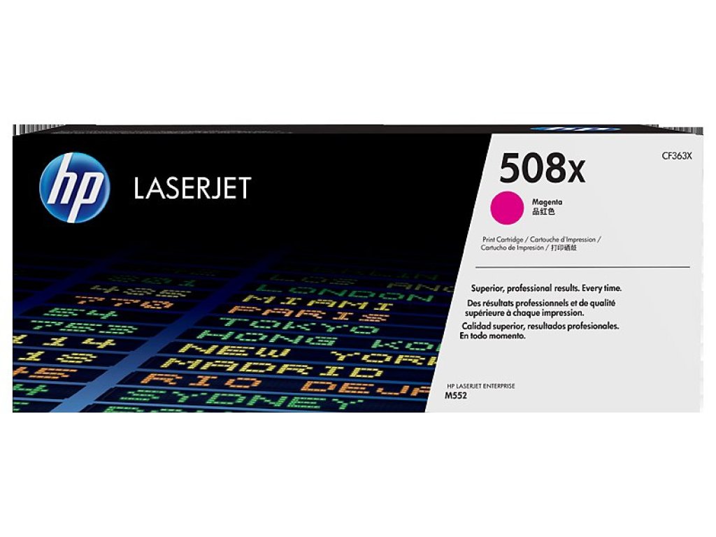 HP toner č. 508X, magenta (CF363X)