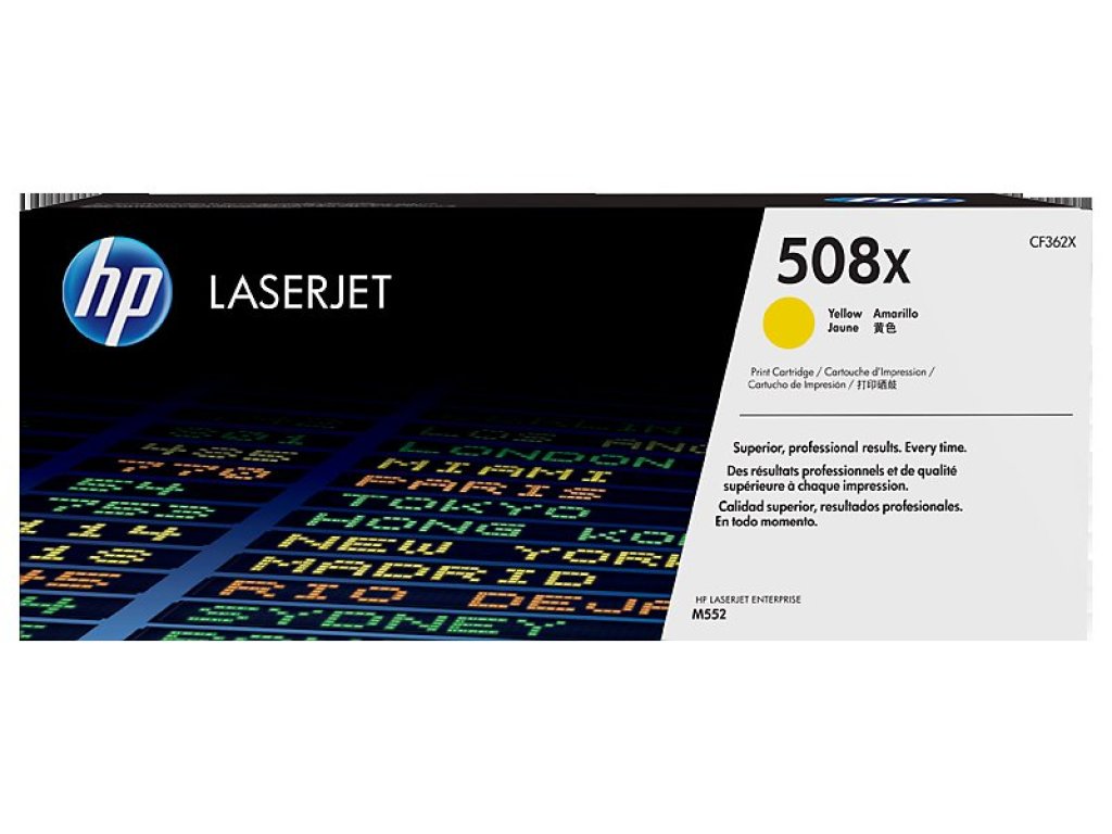 HP toner č. 508X, yellow (CF362X)