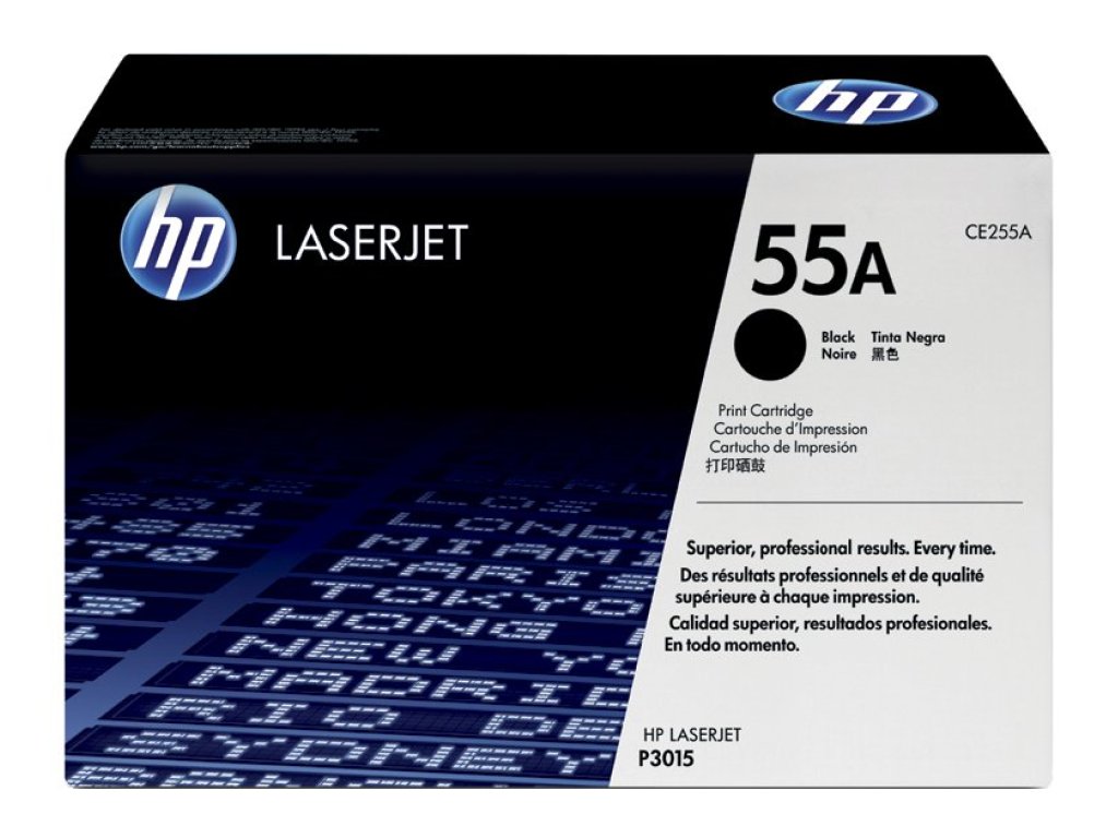 HP toner č. 55A, black (CE255A)