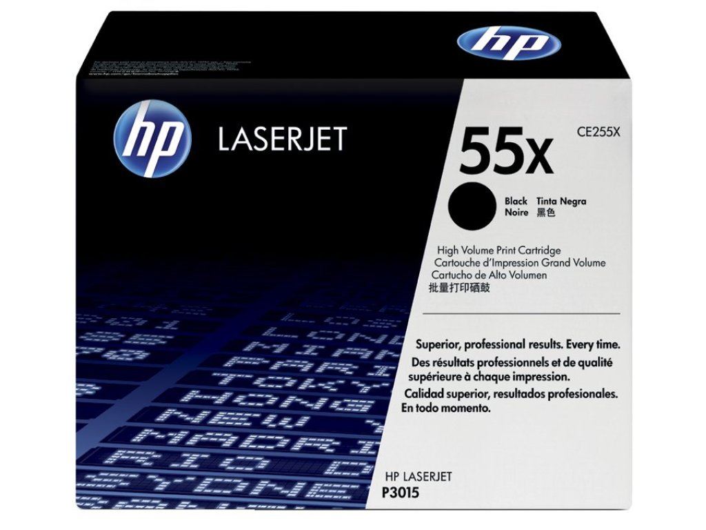 HP toner č. 55X, black (CE255X)