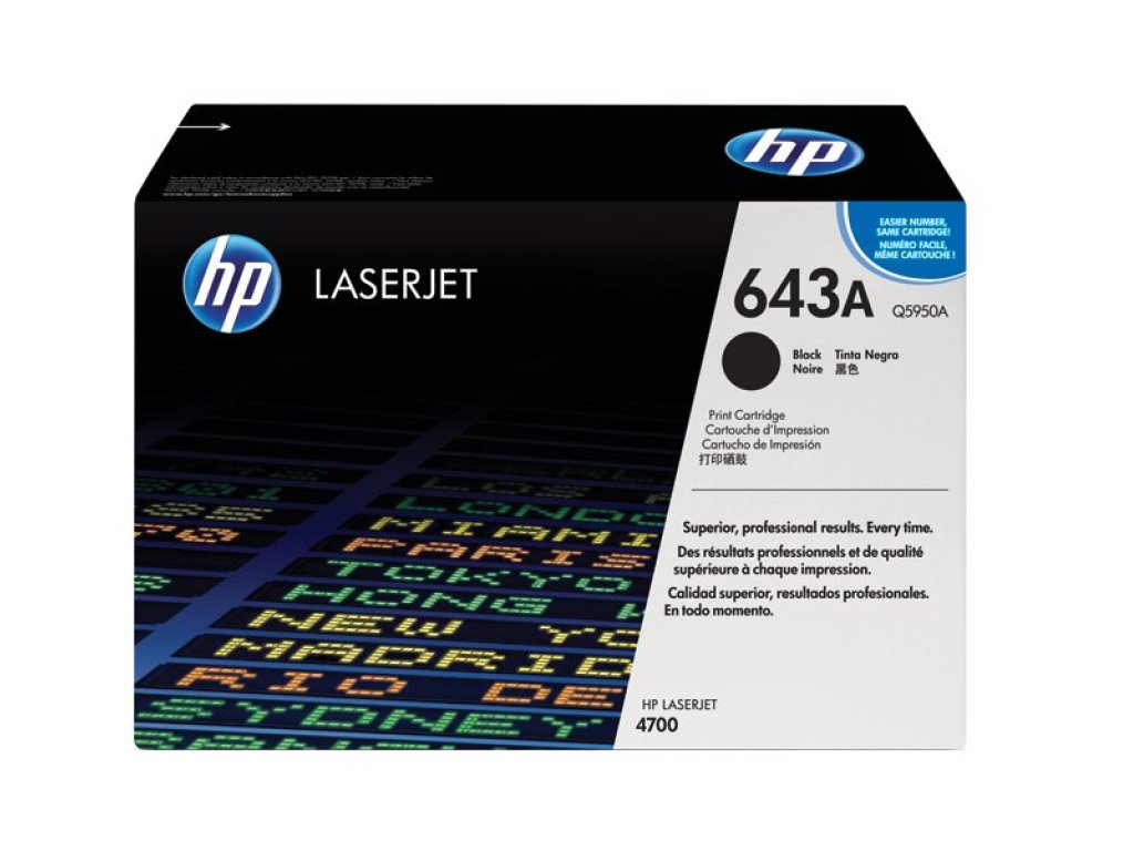 HP toner č. 643A, black (Q5950A)