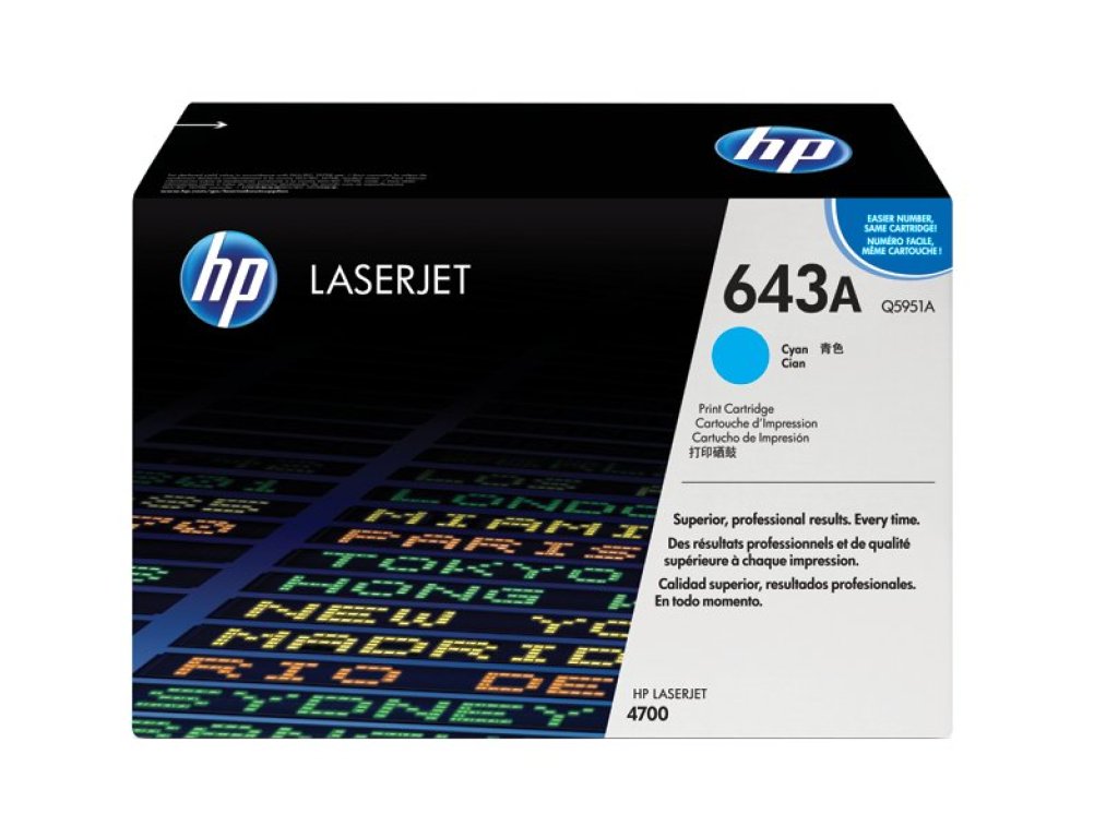 HP toner č. 643A, cyan (Q5951A)