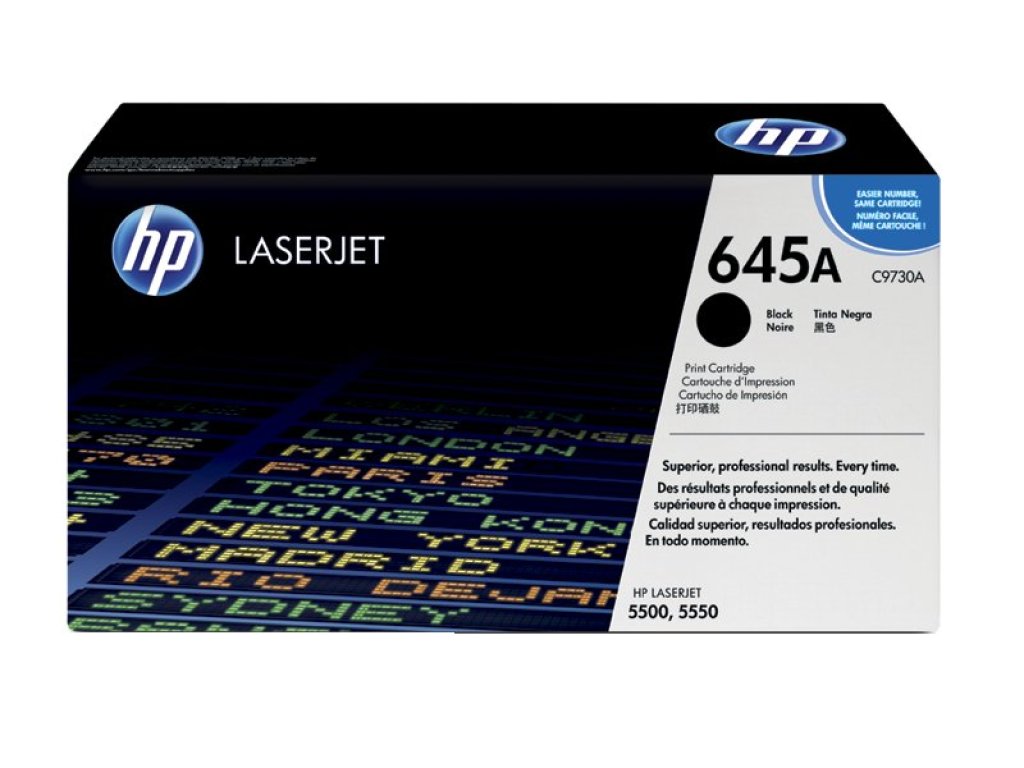 HP toner č. 645A, black (C9730A)
