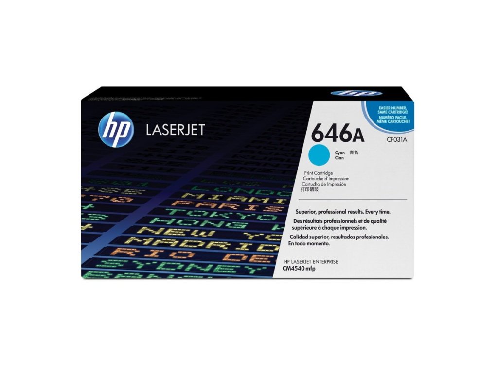 HP toner č. 646A, cyan (CF031A)