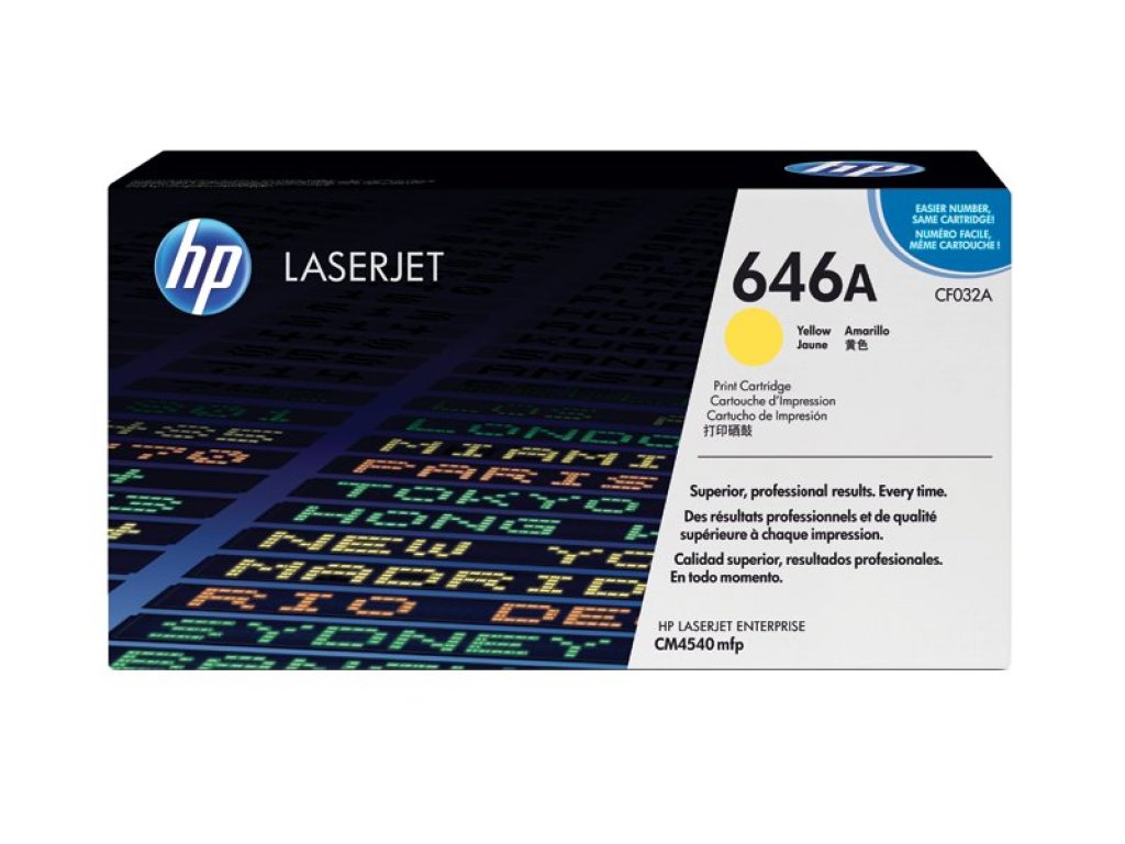 HP toner č. 646A, yellow (CF032A)