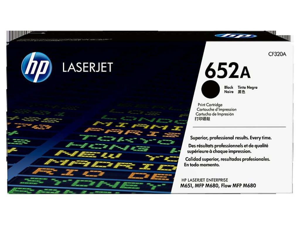 HP toner č. 652A, black (CF320A)