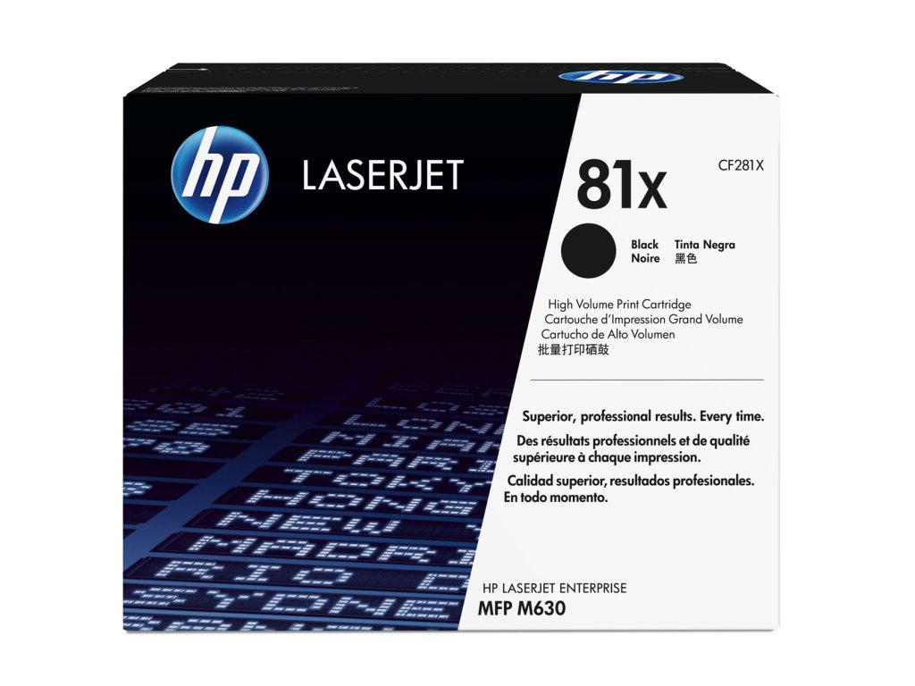 HP toner č. 81X, black (CF281X)