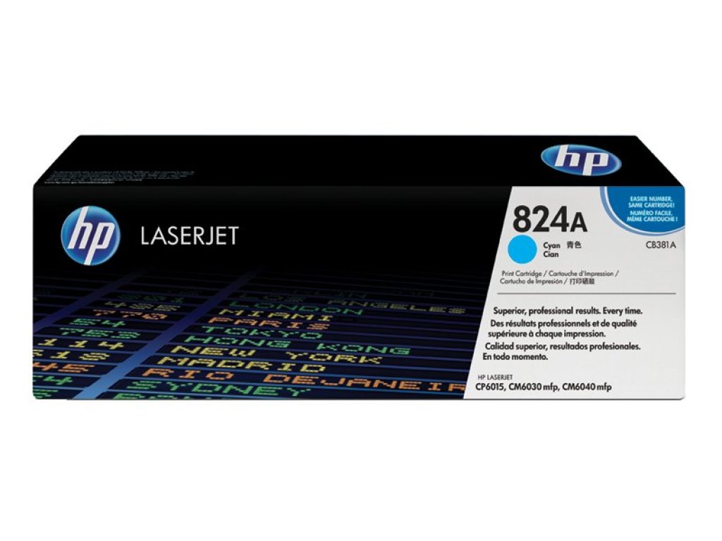 HP toner č. 824A , cyan (CB381A)