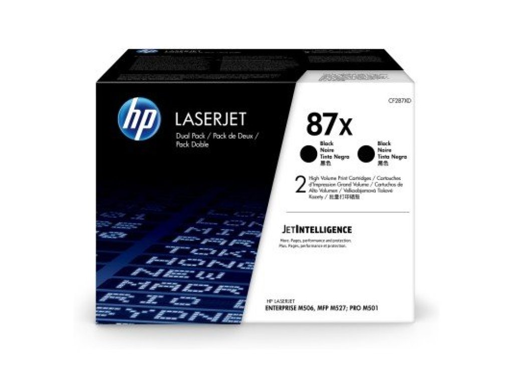 HP toner č. 87X, black (CF287XD)