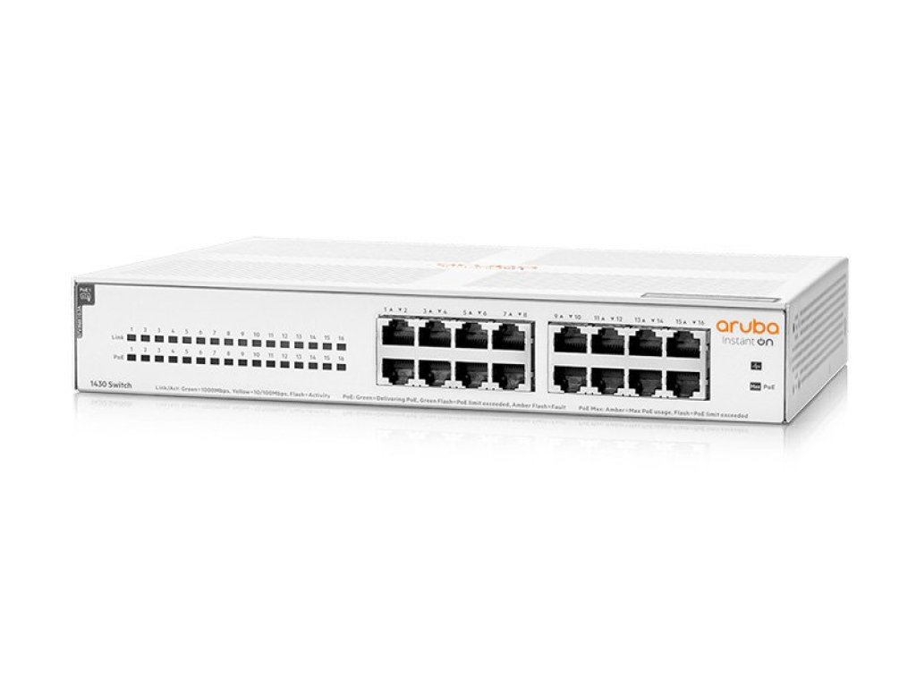HPE Aruba Instant On 1430 16G Class4 PoE 124W Switch (R8R48A)
