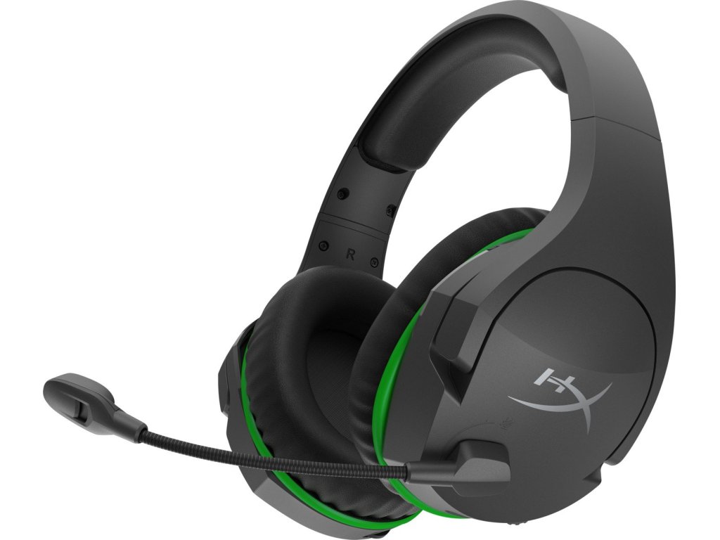 HyperX CloudX Stinger Core/Stereo/ANC/BT/Bezdrát/Šedá-zelená (4P5J0AA)