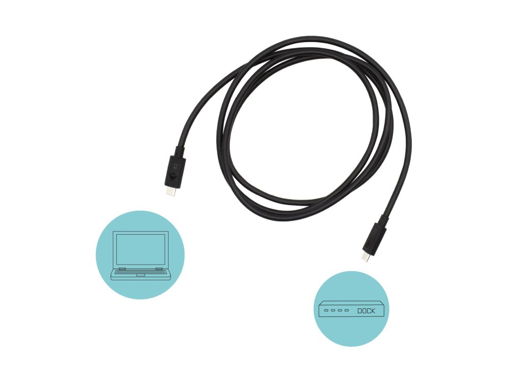 i-tec Thunderbolt 3 – Class Cable, 40 Gbps, 100W Power Delivery, USB-C Compatible, 150cm