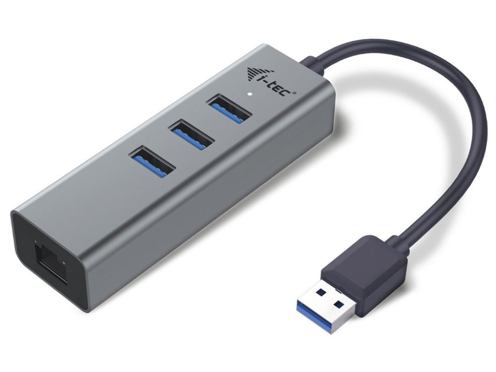 I-TEC USB 3.0 hub, A-3xA+RJ45, M/3xF (U3METALG3HUB)