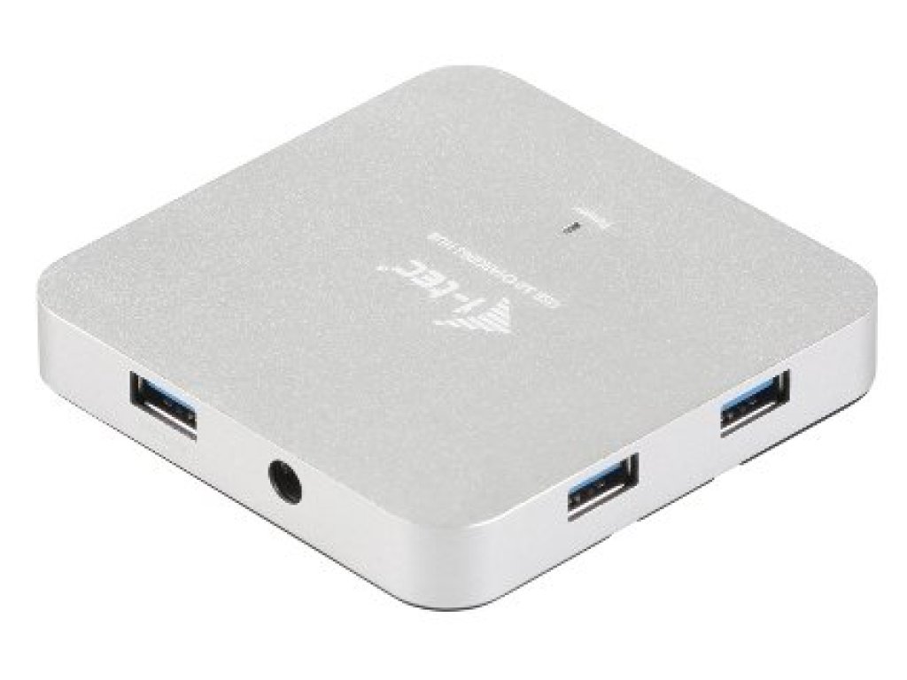 I-TEC USB 3.0 hub, A-4xA, F-4xF, s napájením, 0,9m kabel USB 3.0 (U3HUBMETAL4)