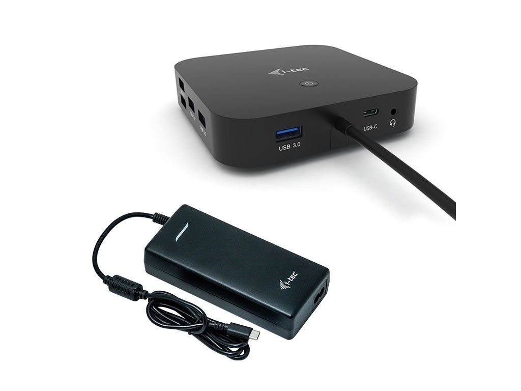 I-TEC USB-C HDMI DP Docking Station with Power Delivery 100 W + i-tec Universal Charger 112W (C31HDMIDPDOCKPD100)