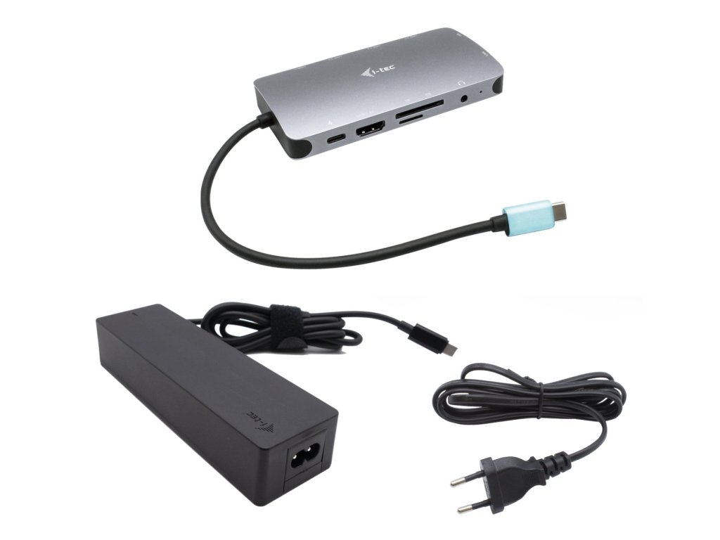 I-TEC USB-C Metal Nano Dock HDMI/VGA with LAN, Power Delivery 100 W + zdroj 100W (C31NANOVGA100)