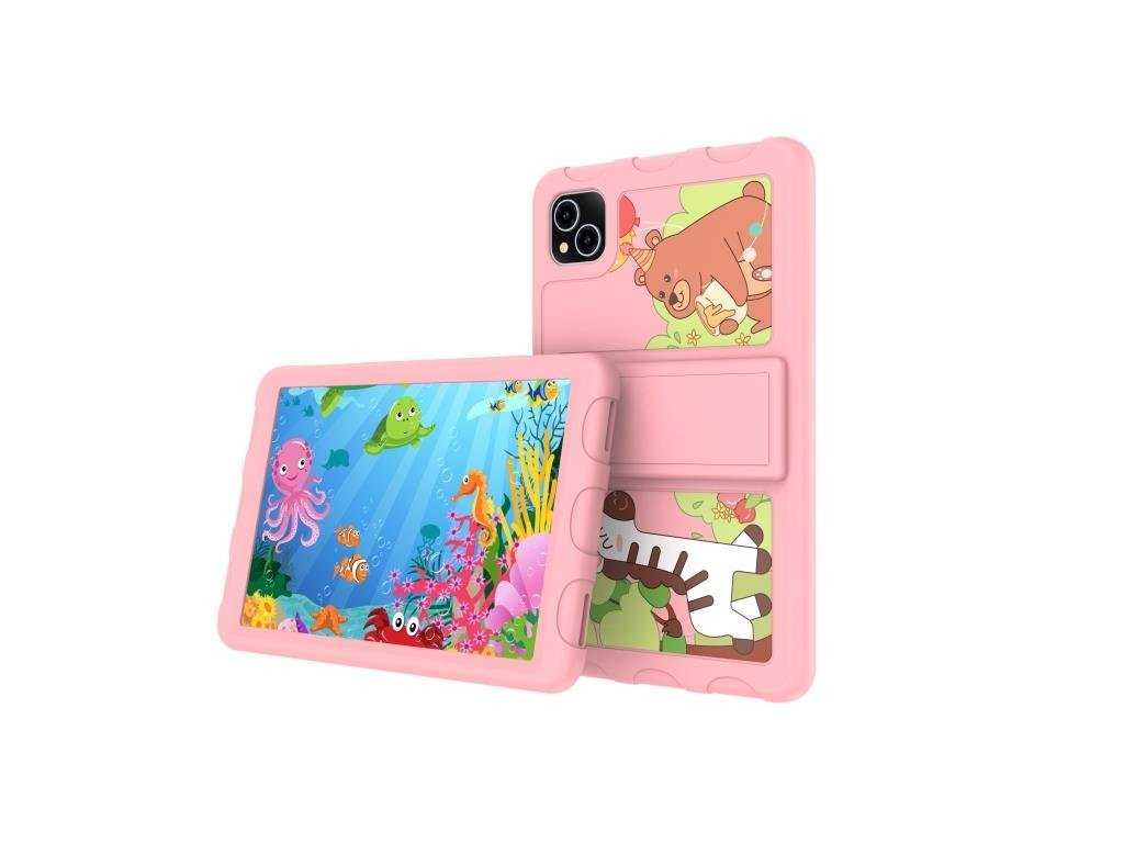iGET SMART W8 Kids Pink - 8" IPS, 1280x800, Octa Core, 4GB+64GB, WiFi, BT, 4000mAh, Android 14, pouzdro, ružová (84000343)