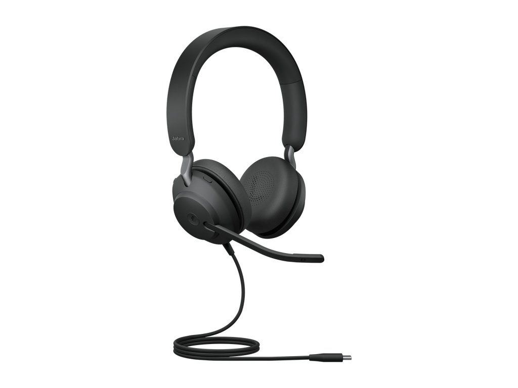 JABRA Evolve2 40 SE, Stereo, USB-C, Drát, MS, Cerná (24189-999-899)