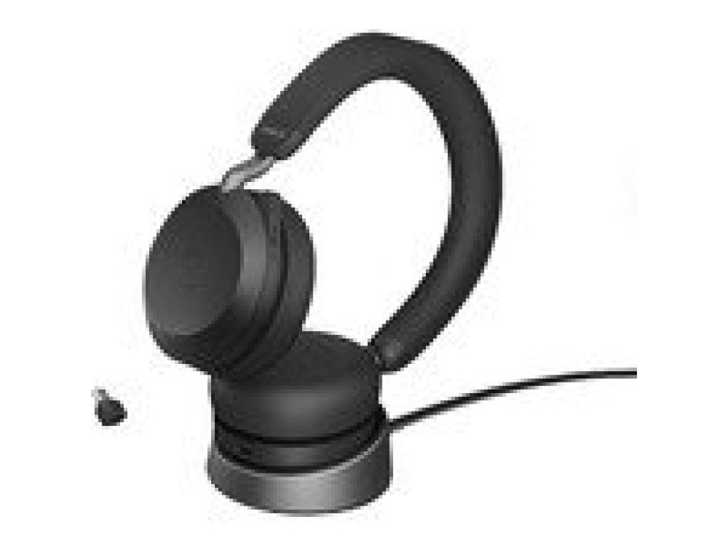 Jabra Evolve2 75/Stereo/ANC/USB-C/BT/Bezdrát/Stand/Béžová (27599-989-889)