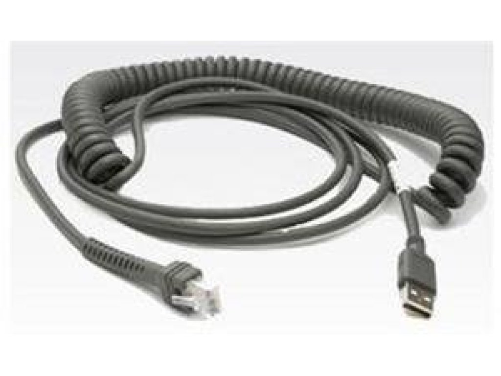 Kabel Motorola LS2208/LS4208, kroucený kabel, USB, 2,8m (CBA-U12-C09ZAR)