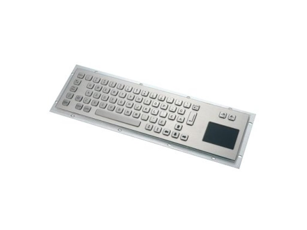 KB001T – Prumyslová nerezová klávesnice s touchpadem do zástavby - drátová, IP65, CZ (KB001T)