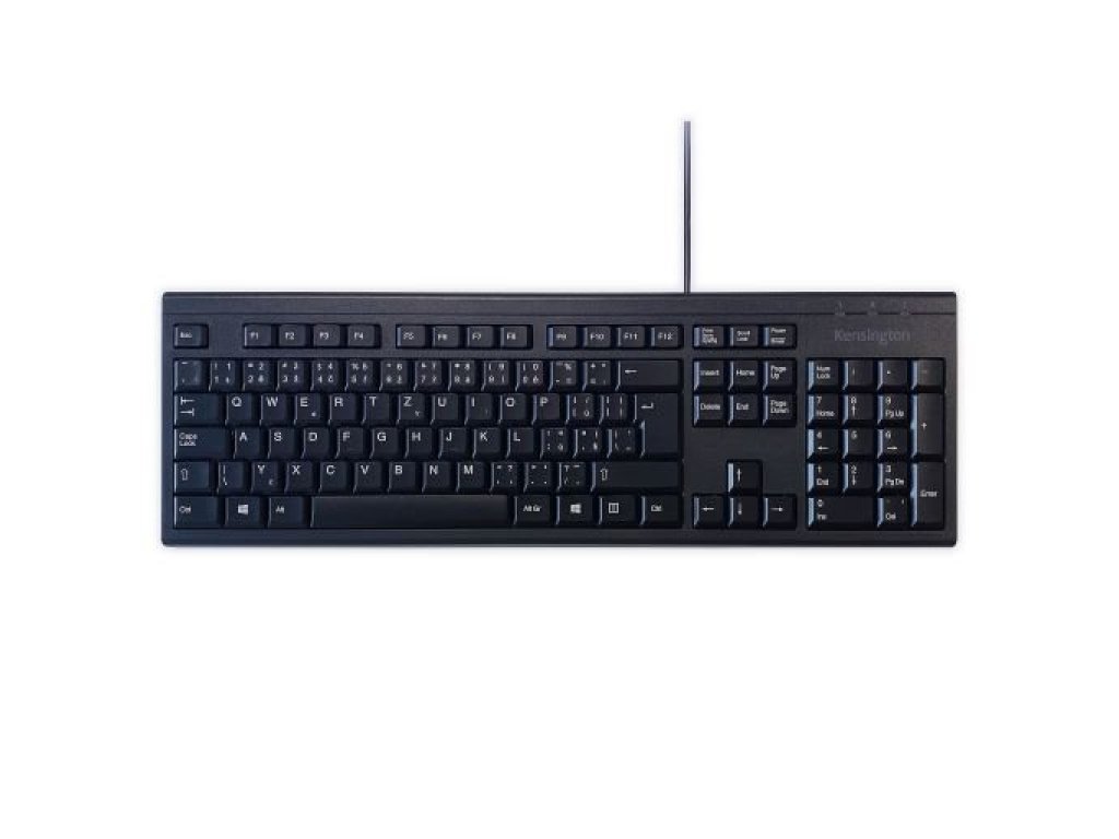 Kensington klávesnice ValuKeyboard - drátová, USB, černá, CZ/SK (1500109CZ)