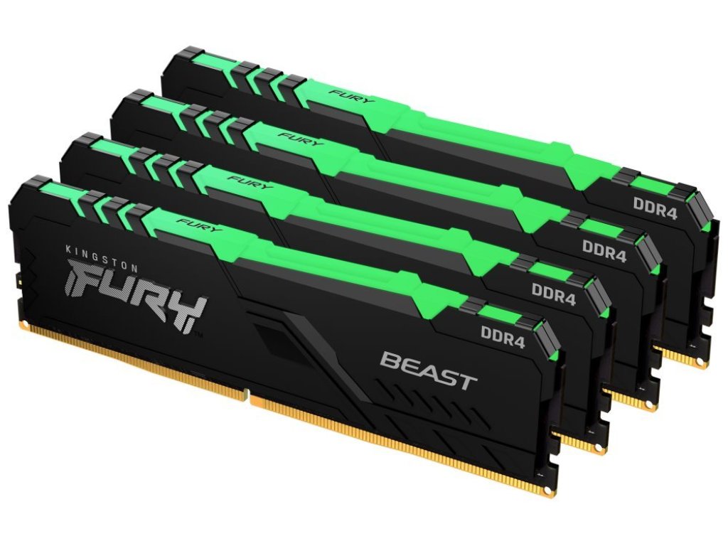 KINGSTON 128GB DDR4 3600MHz FURY Beast RGB (KF436C18BBAK4/128)