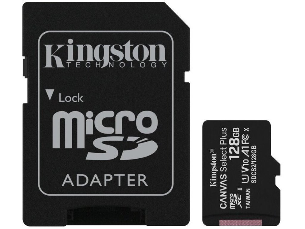 KINGSTON 128GB microSDXC CANVAS (SDCS2/128GB)