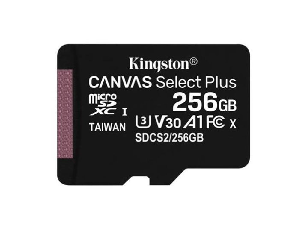KINGSTON 256GB microSDXC CANVAS Plus Memory Card (SDCS2/256GBSP)