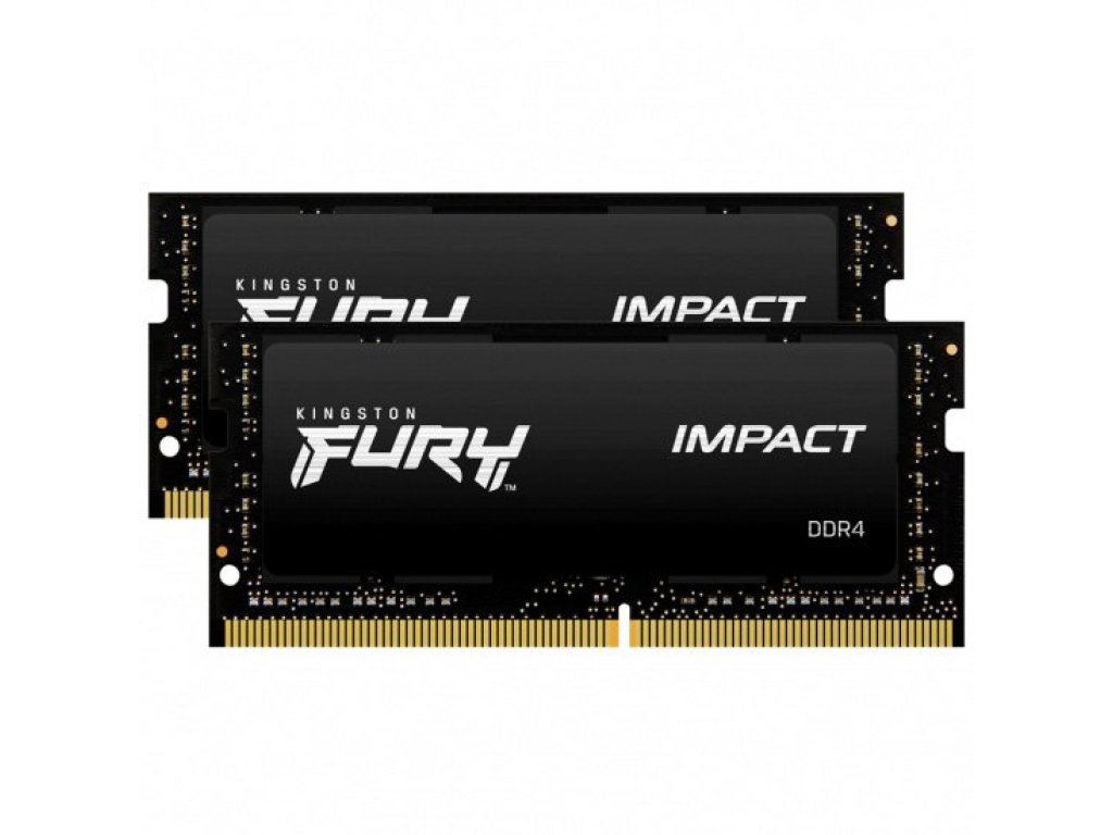 KINGSTON 32GB 3200MHz DDR4 CL20 SODIMM (Kit of 2) FURY Impact