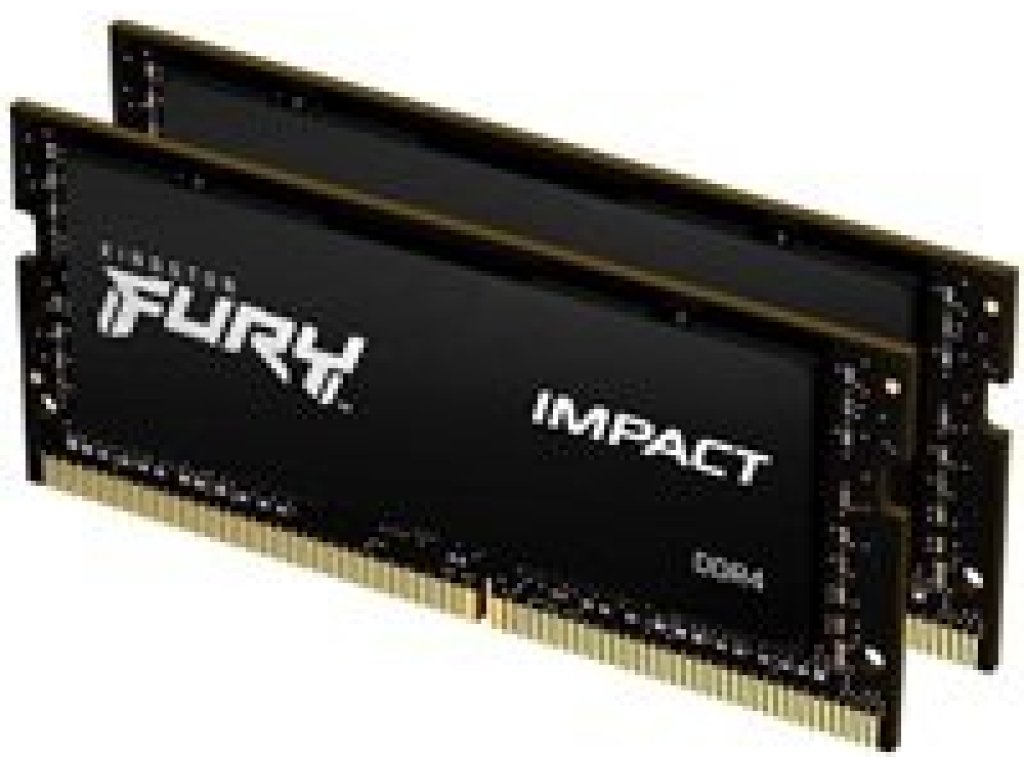 KINGSTON 64GB 3200MHz DDR4 CL20 SODIMM (Kit of 2) FURY Impact (KF432S20IBK2/64)