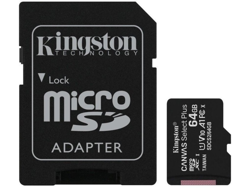 KINGSTON 64GB microSDXC Canvas (SDCS2/64GB)