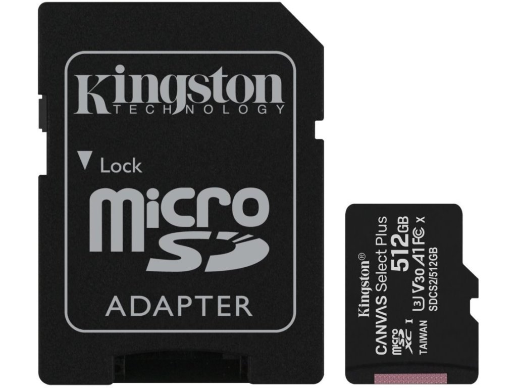 KINGSTON Canvas Select Plus A1 micro SDXC 512GB (SDCS2/512GB)