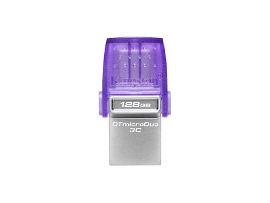 KINGSTON DataTraveler MicroDuo 3C 128GB USB 3.2 USB-A + USB-C Fialová (DTDUO3CG3/128GB)