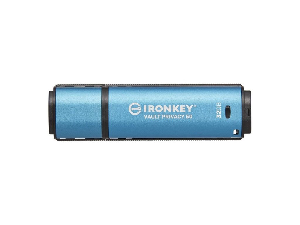 KINGSTON IronKey Vault Privacy 50, 32GB, USB 3.2, USB-A, Modrá (IKVP50/32GB)