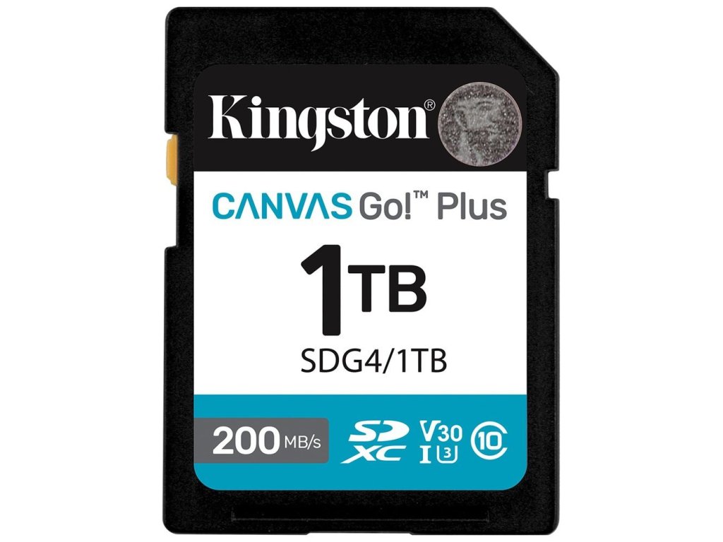 KINGSTON paměťová karta 1TB microSDXC Canvas Go Plus Gen4 C10 UHS-I U3 (SDG4/1TB)
