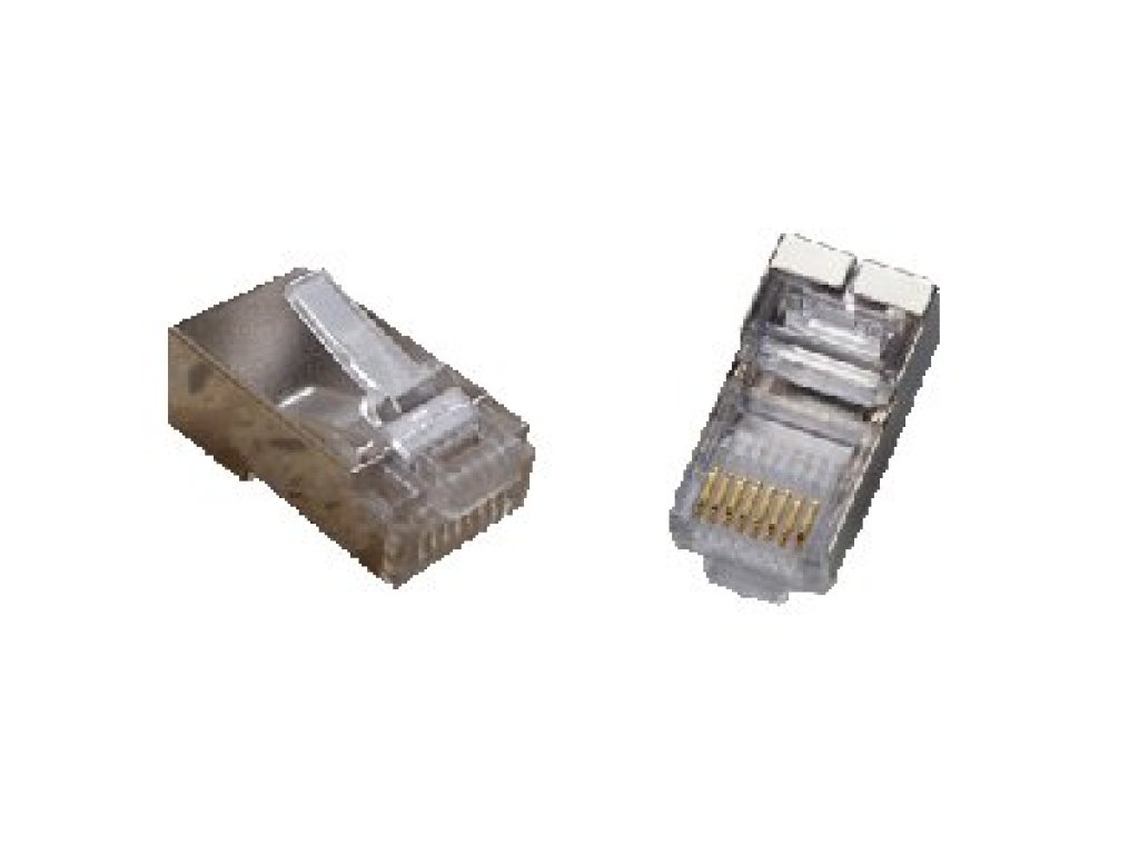 Konektor RJ45 STP Cat5e 8p8c 100 ks, pro drát