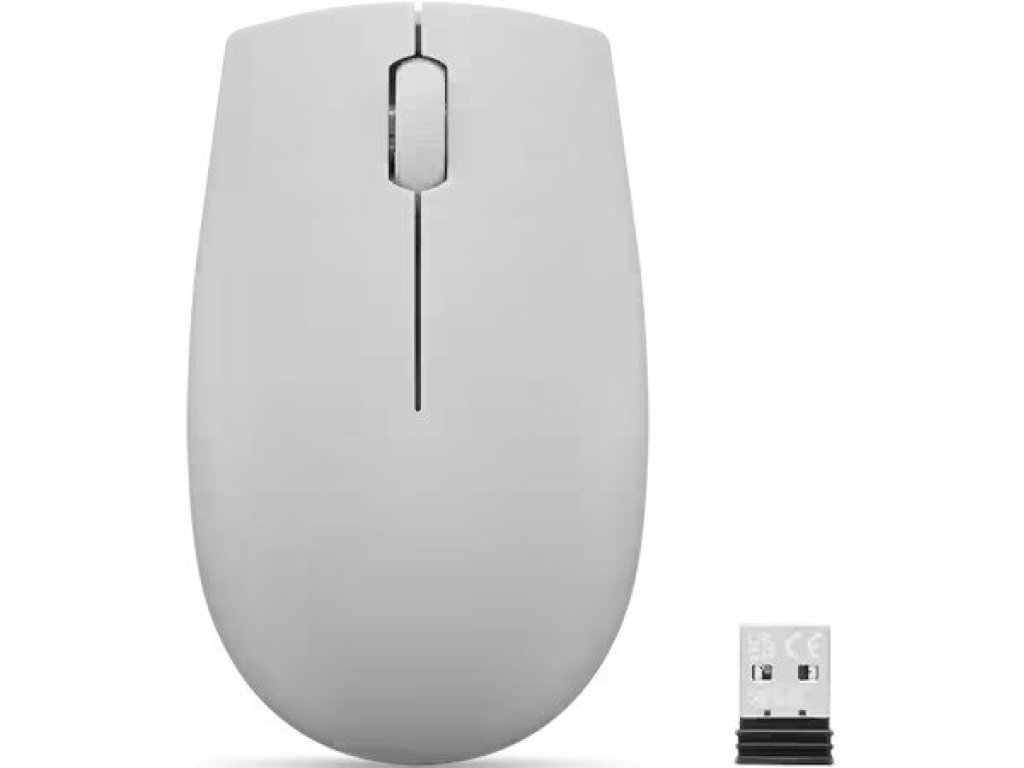 Lenovo 300 - Cestovní/Optická/1 000 DPI/Bezdrátová USB/Artic Grey (GY51L15678)