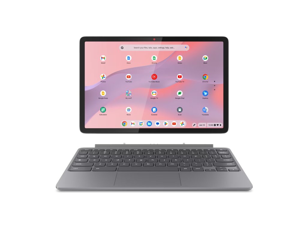 LENOVO Chromebook Duet 11M889 - 11" 1920x1200 WUXGA, MediaTek Kompanio 838, 8GB RAM, 128GB eMMC, Mali-G57 MC3, Chrome, šedý (83HH000XMC)