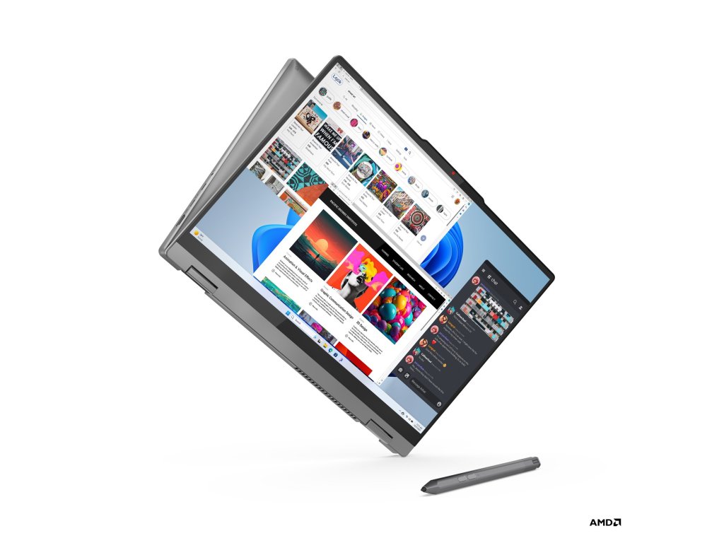 LENOVO IdeaPad 5 2-in-1 16AHP9 - 16", R5-8645HS, 16GB RAM, 1TB SSD, AMD int, Windows 11 Home, Gray (83DS000RCK)